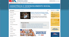 Desktop Screenshot of desenvolvimentosocial.al.gov.br