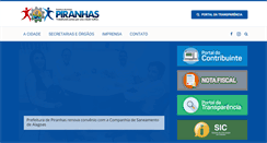 Desktop Screenshot of piranhas.al.gov.br