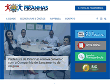 Tablet Screenshot of piranhas.al.gov.br