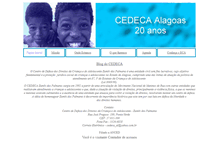 Tablet Screenshot of cedeca.al.org.br