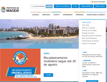 Tablet Screenshot of maceio.al.gov.br