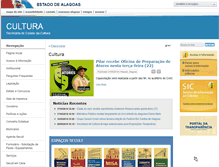 Tablet Screenshot of cultura.al.gov.br