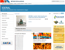 Tablet Screenshot of ideral.al.gov.br