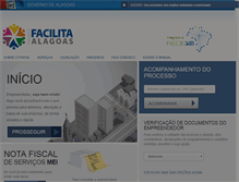 Tablet Screenshot of facilita.al.gov.br