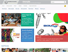 Tablet Screenshot of educacao.al.gov.br