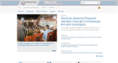 Desktop Screenshot of gabinetecivil.al.gov.br
