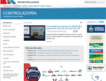 Tablet Screenshot of controladoria.al.gov.br