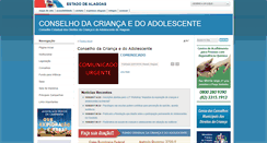 Desktop Screenshot of conselhodacrianca.al.gov.br