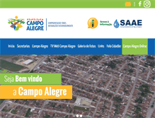 Tablet Screenshot of campoalegre.al.gov.br